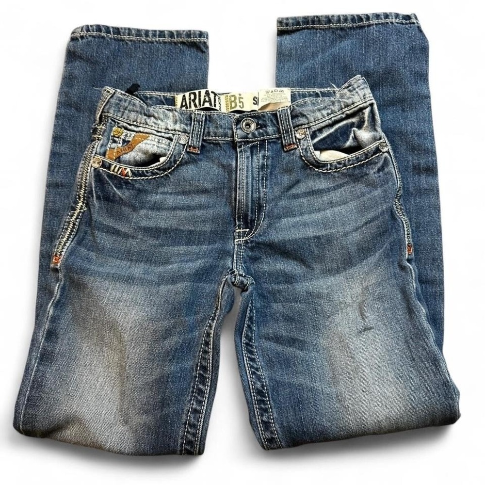Ariat‎ B5 slim blue western cowgirl rodeo denim jeans size 14